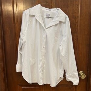 Chico's White Button-Up Blouse